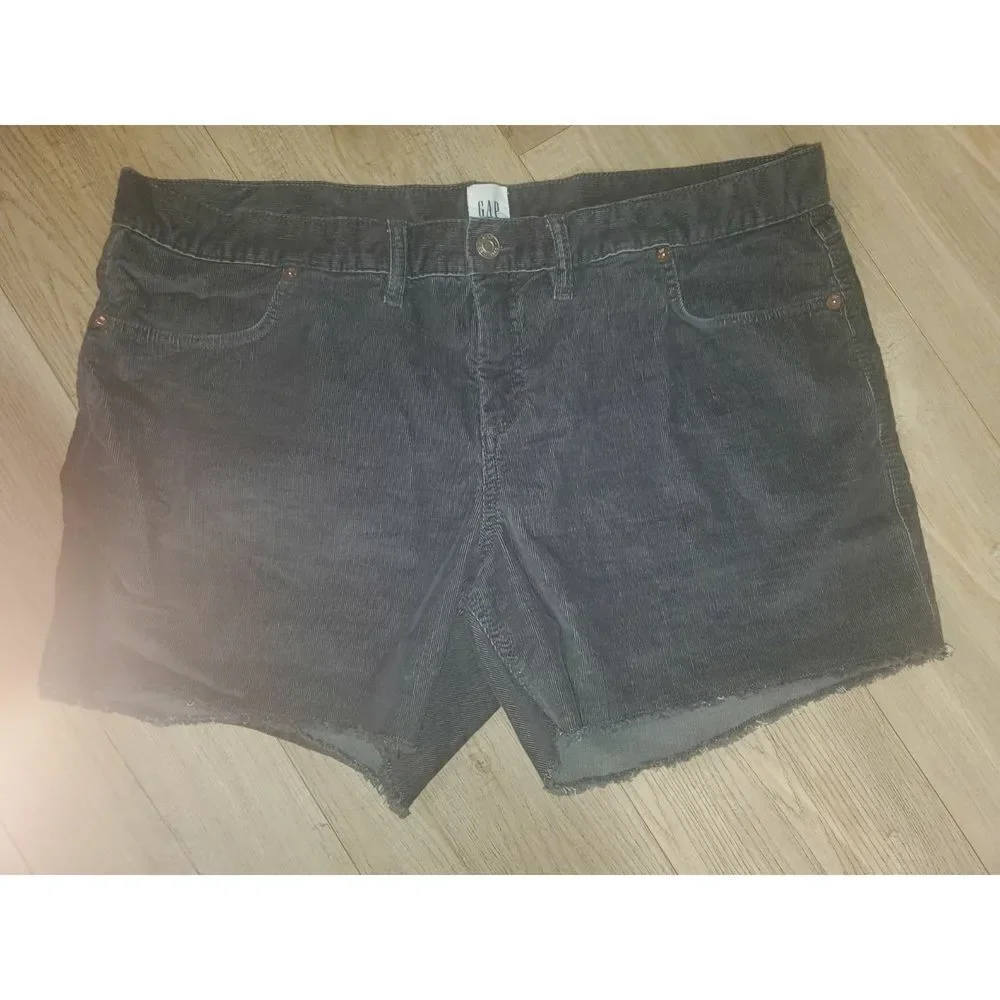 Gap Dark Gray Corduroy shorts Size 16. [WSB6009]